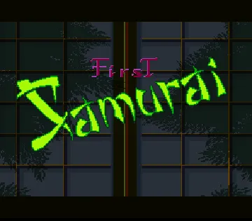 First Samurai (Japan) screen shot title